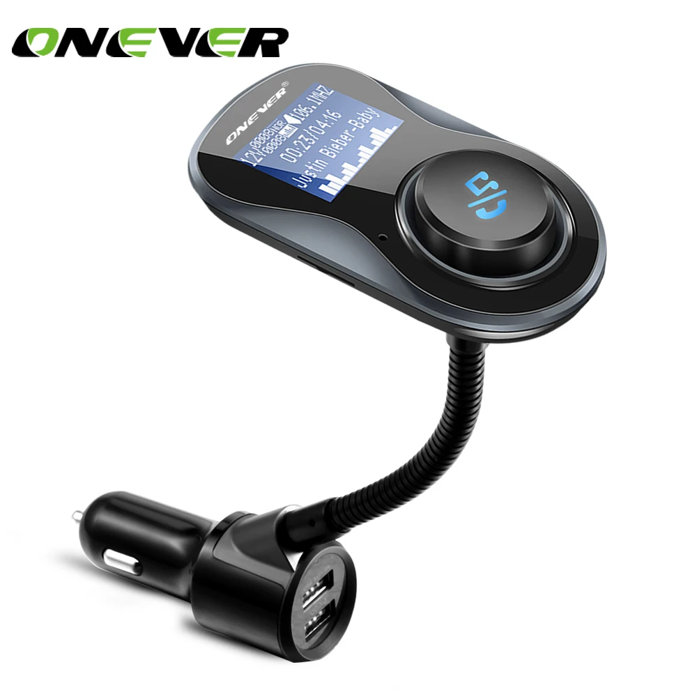 Onever fm передатчик Bluetooth автомобильный набор свободные руки Поддержка QC3.0 Quick Charge TF