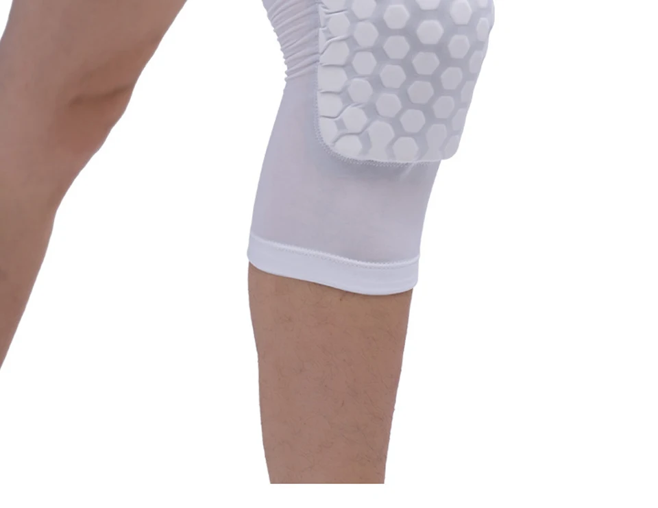 AOLIKES 1 шт. ячеистые наколенники баскетбольные спортивные волейбольный наколенник наколенники Поддержка футбольного компрессионного рукава для ног
