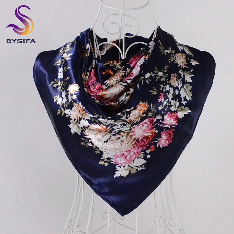 navy silk shawl