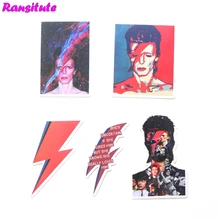 R263 12 шт./компл. Боуи Вдохновленный граффити наклейки Дети самодельный скейтборд ноутбук чемодан Водонепроницаемый наклейки