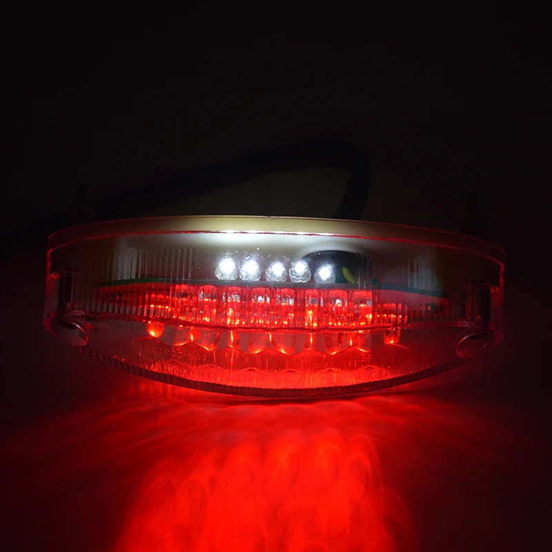 

White LED Tail Brake Light For Suzuki ATV LTZ cafe racer King Quad Runner DR DRZ 650 400 LT motorcycle accessories