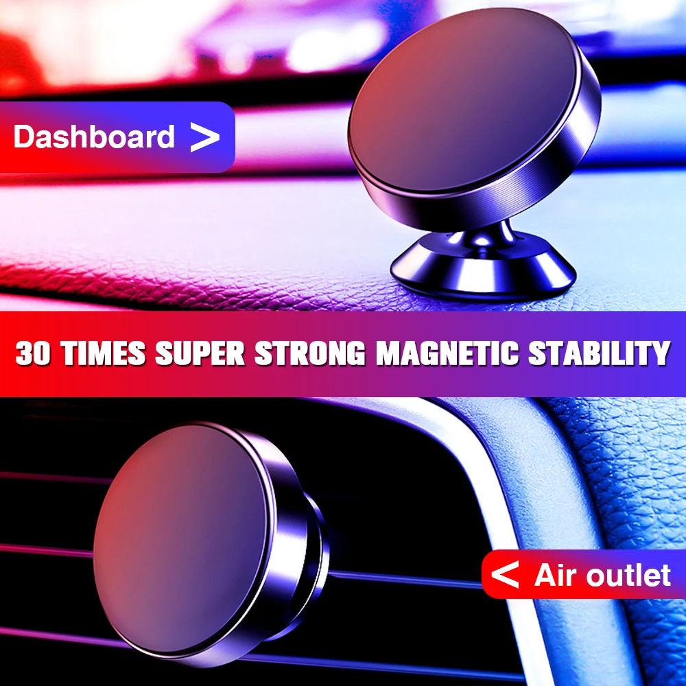 Magnetic Car Phone Holder Bracket Car Universal Phone Holder Magnet Mount Car GPS Holder Phone in Car Cell Mobile Phone Stand