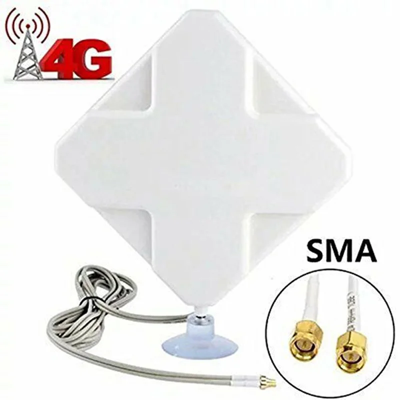 Высокое качество 35dBi 4G LTE MIMO антенна усилитель антенна двойной SMA разъем и кабель для Telstra huawei