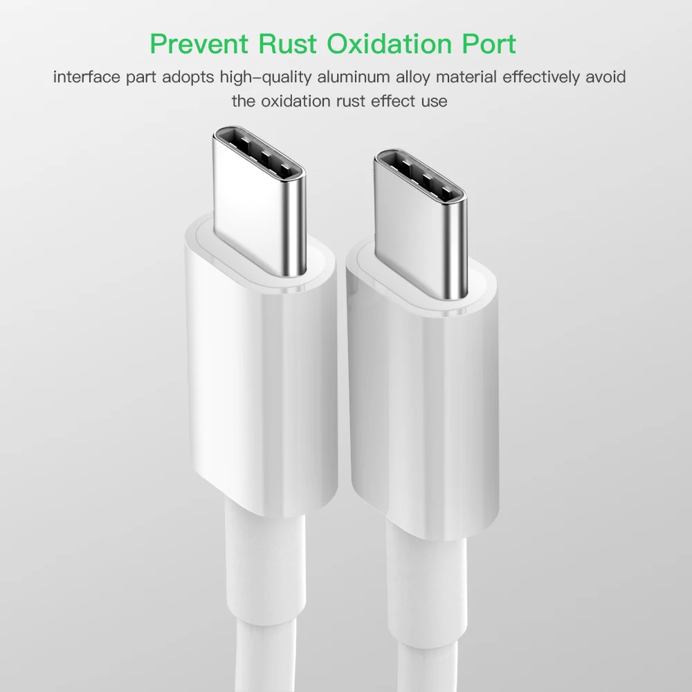 Usb type C к usb type C зарядный кабель для samsung 60 Вт PD USB-C зарядка QC 3,0 Быстрая зарядка кабель для передачи данных для устройств type-C кабели