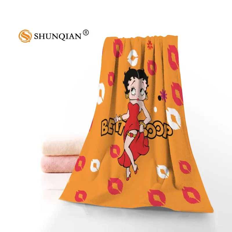 Betty Boop полотенце s банные полотенца из микрофибры Путешествия, пляж, лицо полотенце на заказ креативное полотенце Размер 35 X75cm, 70X140 cm A8.8 - Цвет: 20