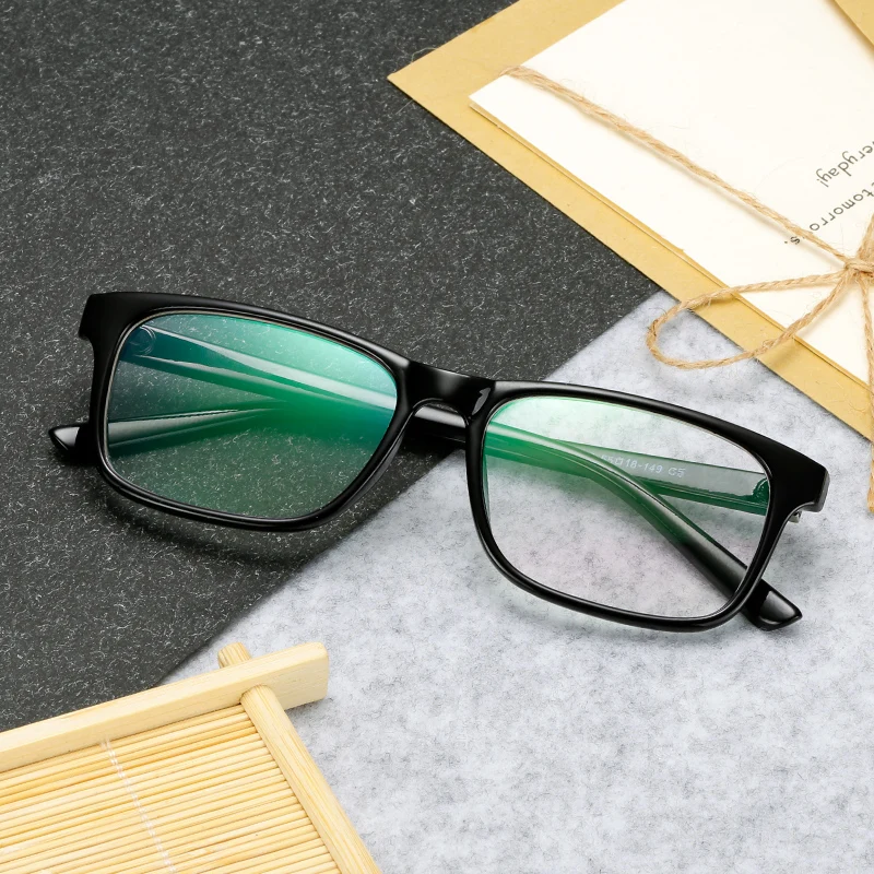 Новые винтажные прямоугольные очки оправа мужские Ретро прозрачные линзы, очки женские удобные черные синие студенческие оправы для очков 8092
