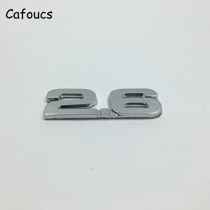 Автомобильная эмблема Cafoucs Chrome 1 8 2 0 3 4 5 6 автомобильные наклейки с логотипом для VW