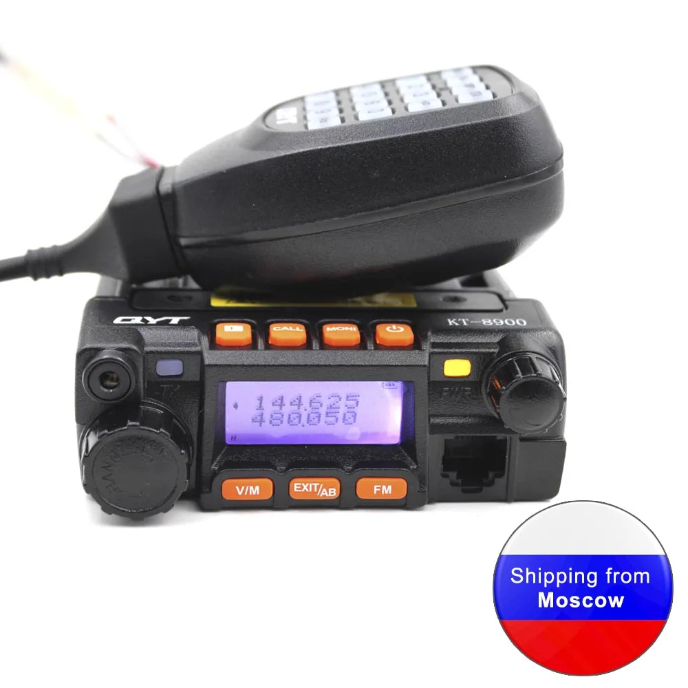 

QYT KT8900 25W Mini Radio UV Transceiver DTMF Mobile Radio kt-8900 Dual band 136-174&400-480MHz Walkie Talkie