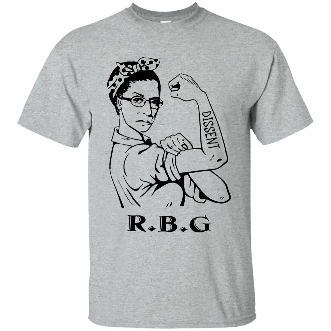Funny Notorious RBG T-Shirt Ruth Bader Ginsburg Dissent Shirt Short Sleeve S-3XL gift free shipping funny 100% Cotton t shirt |