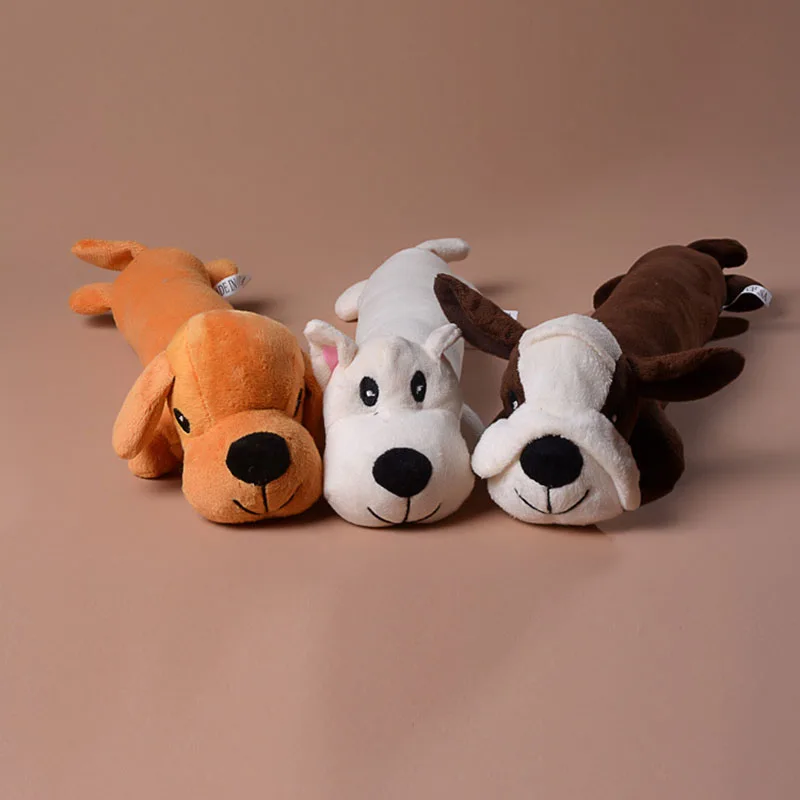3 Styles Cute Dog Chew Toys Squeaky Stuffed Plush Toy For Dog Pet Toys