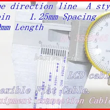 1,25 мм расстояние+ 400 мм длина+ 12 P A/та же линия направления мягкий провод FFC Гибкий плоский кабель. 12 P* 1.25A* 400 мм