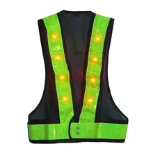 2Pcs/Lot, LED Waterproof Reflective Clothing Reflective Vest Flash Safety Clothes To Road Sanitation Traffic Construction
