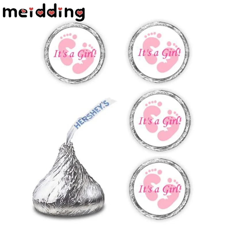 

MEIDDING 100pcs "It is a Boy!It is a Girl!" Sticker High Quality Self-Adhesive Label DIY Scrapbook Candy Box Sticker Decor