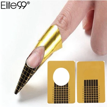 

Elite99 20Pcs Nail Forms Tips Acrylic Gel Extension Sticker Nail Art Form Nail Art Guide Form Tips Gel Extension Sticker