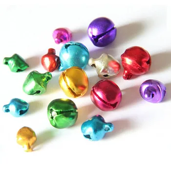 

100pcs Loose Beads Small Jingle Bells Christmas Decoration Gift DIY Crafts christmas decorations for home 3SIZES