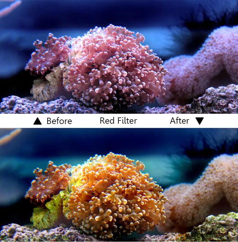 Набор фильтров для дайвинга, красный, фиолетовый, розовый фильтр для Gopro Hero 5, 6, 7, улучшает цвета для различных подводных видео и фотосъемки