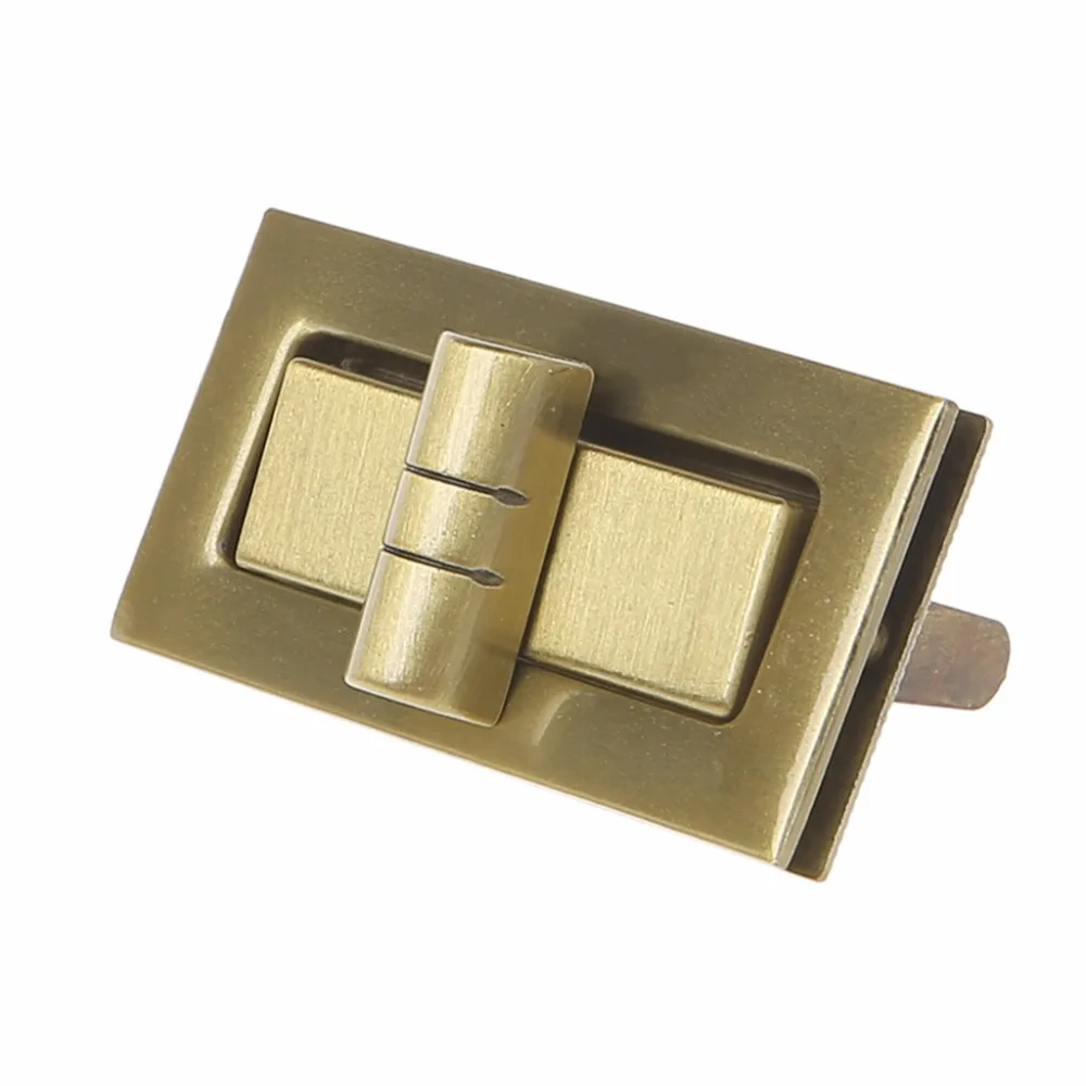 

2019 New Metal Rectangle Shape Clasp Turn Locks Twist Lock DIY Handbag Bag Purse Hardware