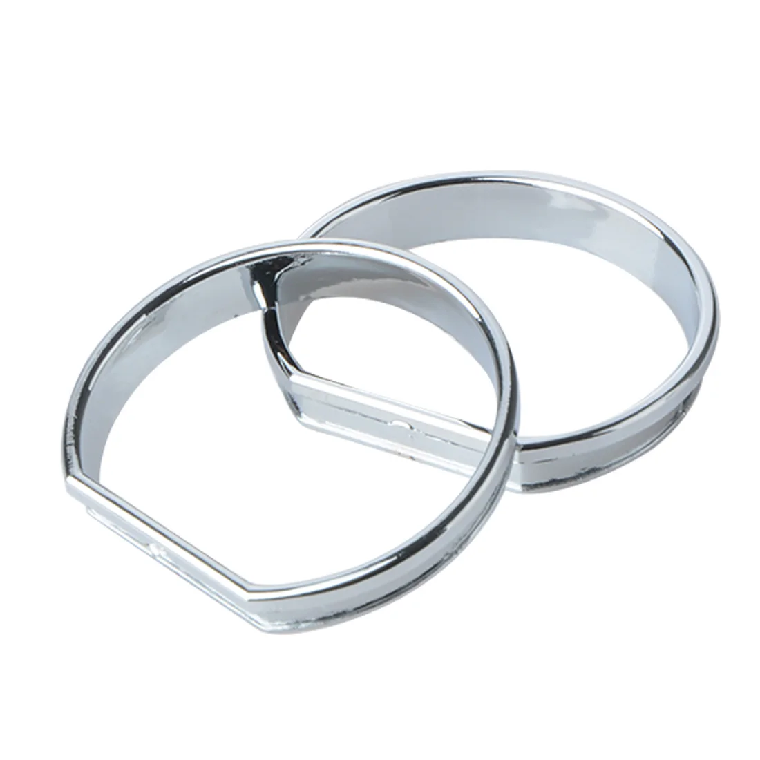 Chrome Gauge Rings Speedometer Gauge Dial Rings Bezel Trim for BMW E46