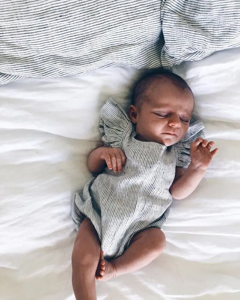 Emmababy الأزياء الوليد الطفل الفتيات الفتيان الملابس السروال القصير مخطط بذلة الزي الملابس لنا 0-18 أشهر
