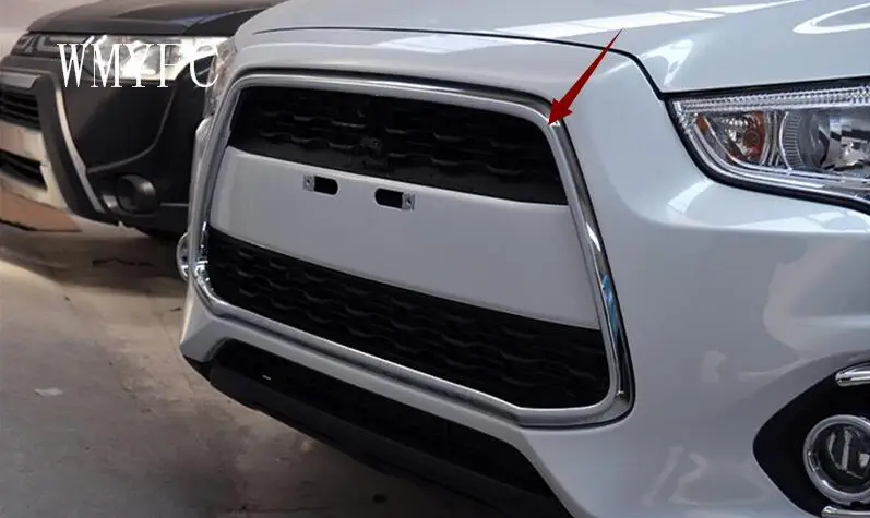 

ABS Chrome Car front Mesh Grille Around Trim Racing Grills For Mitsubishi ASX 2013 2014 2015