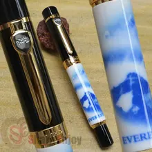 Авторучка 18KGP 0,7 мм перо с широким основанием JINHAO 650 EVEREST фарфор без подарочной коробки