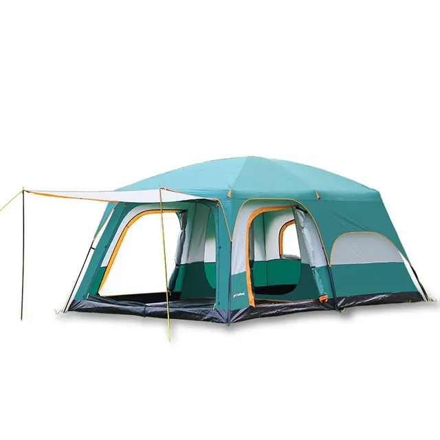 Cheap 8 Person Large Family Tents for Camping Outdoor Luxury Double Layers Event Tent