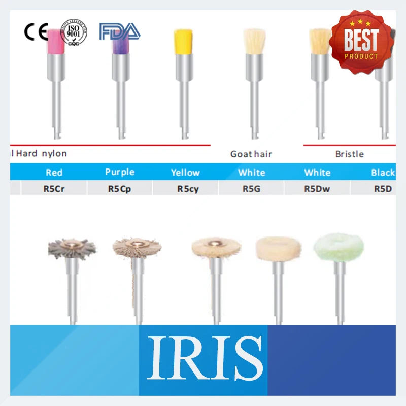 100pcs Latch Type Dental Polishing Brush Disposable Prophy Brushes