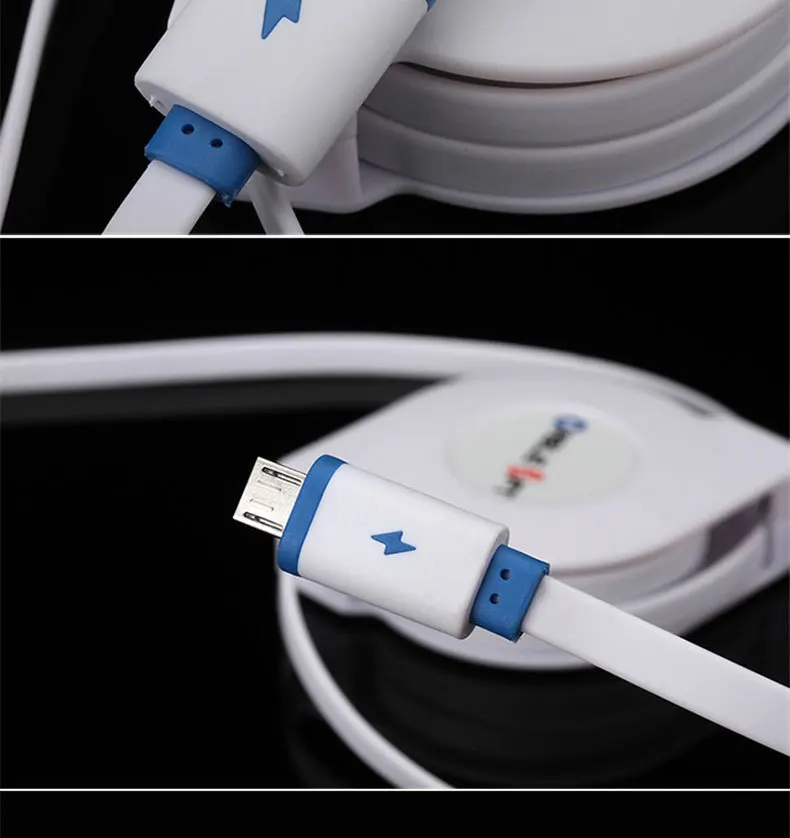 Micro USB кабель Выдвижной V8 портативный данных usb зарядный кабель для samsung Galaxy A3/A5/A7/J3/J5/J7 Moto G5 1 м 2 м 3 м 5V2A