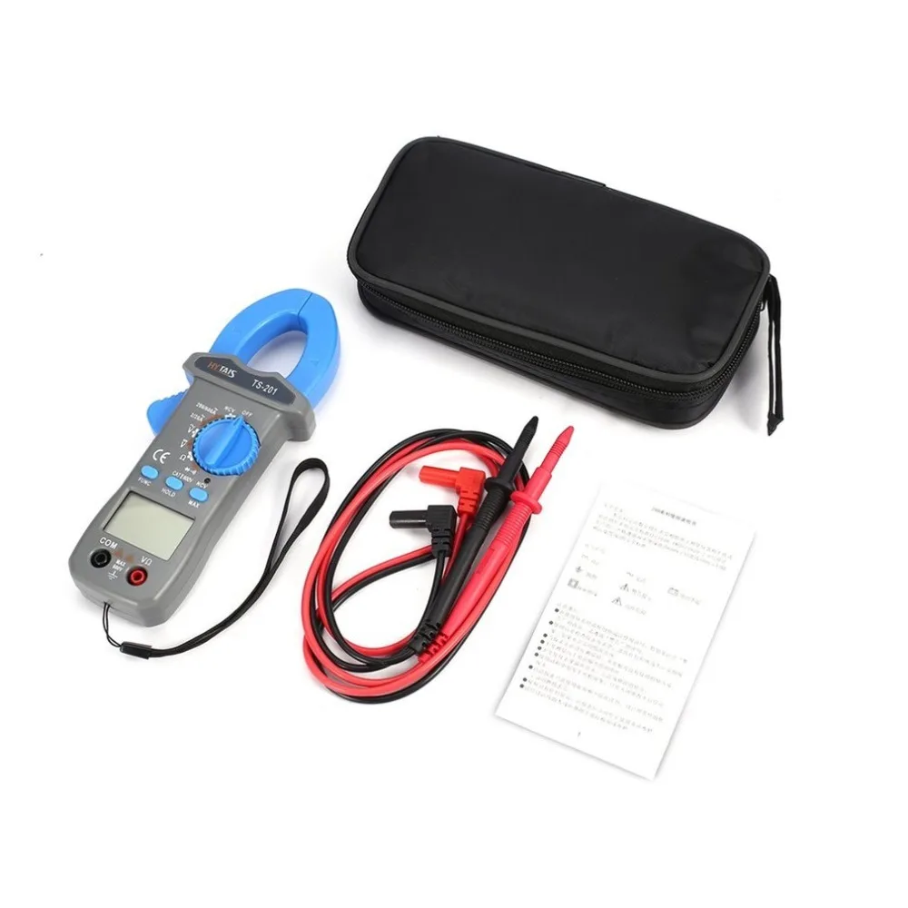 

HYTAIS TS201 Digital Clamp Meter Auto Range Ranging Multimeter 600A 600V AC/DC Current Voltage Tester NCV Test Voltmeter