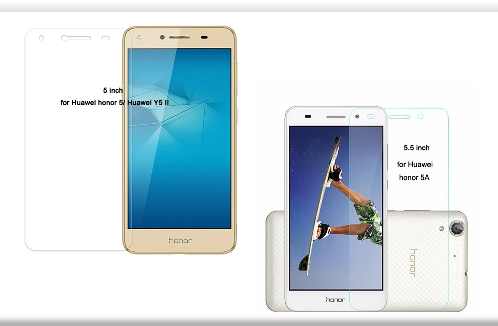 Ultra-thin Hgh Grade Tempered Glass For Huawei honor 5C honor 3C 3X 4C 4X 4A 5A 6 X 7 8 Screen Protector HD Scratch Proof Glass (8)