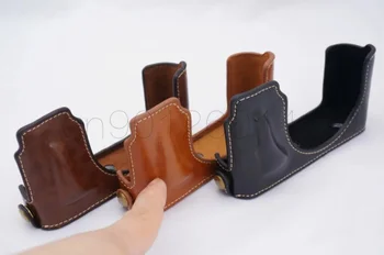 

Camera Video Bag Bottom Half Case With screw for Leica D-LUX Type 109 PU Grip Base With Battery Opening
