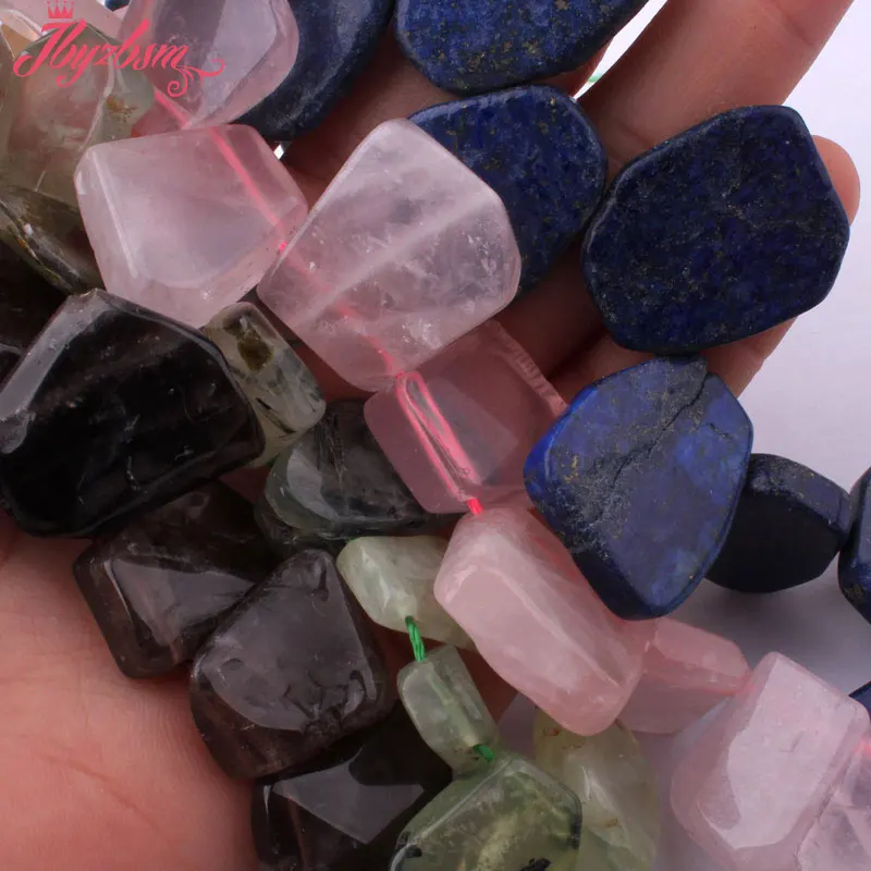 

Freeform Irregular Lapis Lazuli,Crystal Beads Natural Stone Beads For DIY Necklace Bracelets Jewelry Making 15" Free Shipping