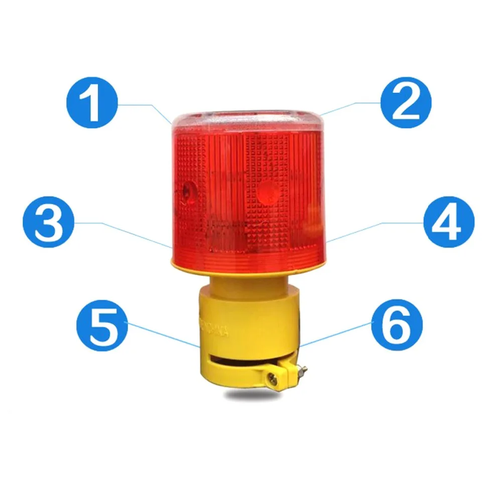  Solar Powered Traffic Warning Light Safety Signal Cone Beacon Alarm Lamp tower Hanging light Indust - 32878328628