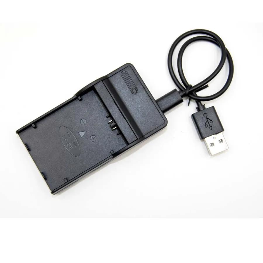 NEW LP E5 USB Cable +battery charger For Canon LP E5 EOS 450D 500D