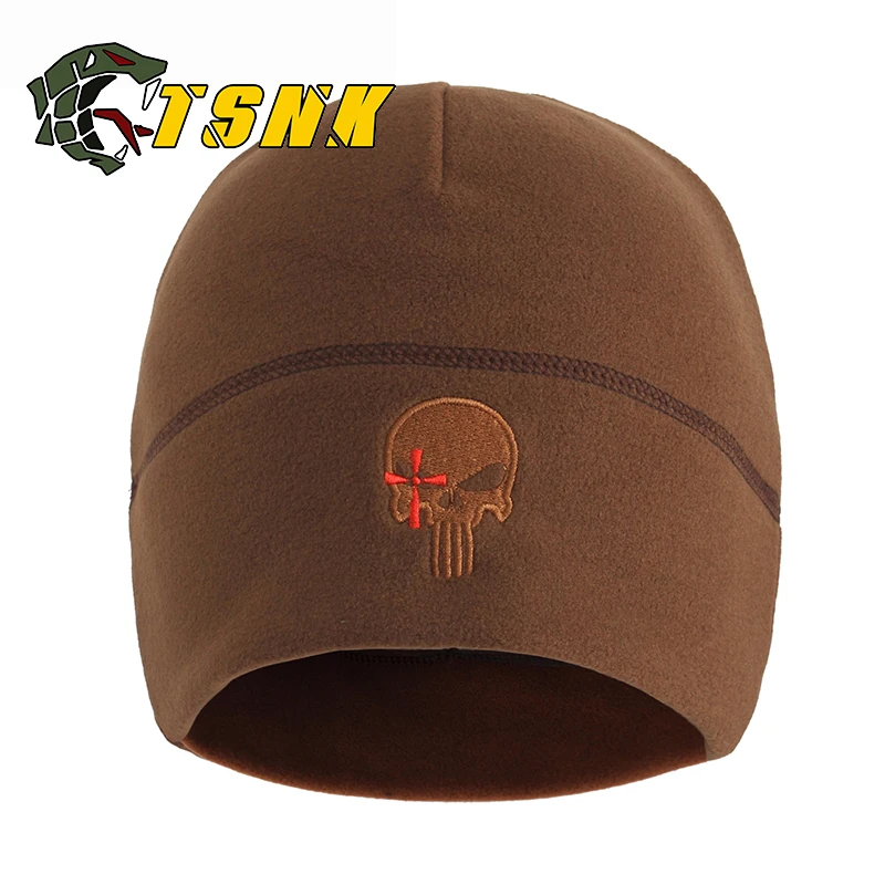 TSNK EDC новая уличная флисовая шапка Skullie зимняя утолщенная теплая шапочка охотничья Лыжная тактическая шапка