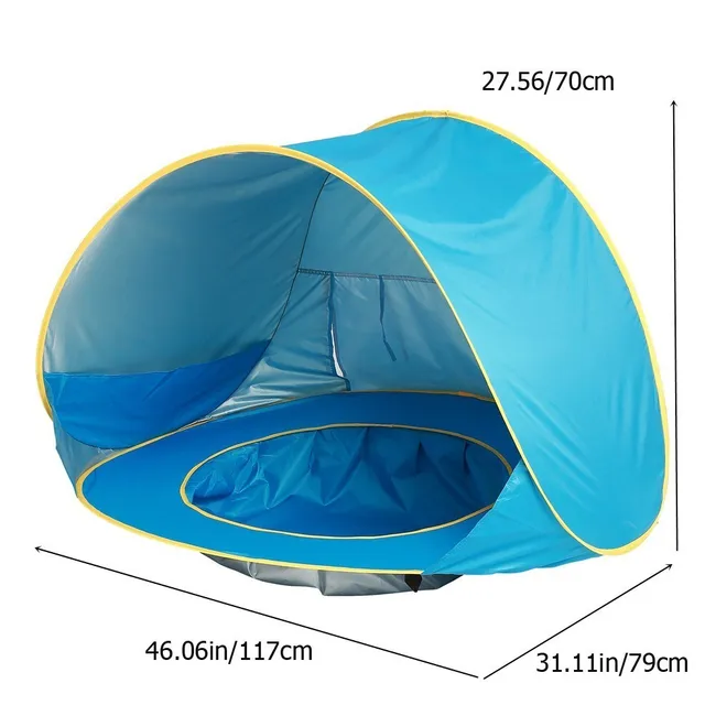 Baby beach tent UPF 50+ Waterproof Sun Shelter UV-protecting Sunshelter with Pool Kid Outdoor Camping Sunshade Beach sunshelter 2