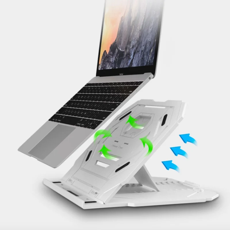 

High Quality Laptop Stand Cooling Base Foldable Laptop Bracket Tablet Support Cooler Stands Holder with Free phone holder