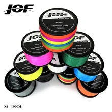JOF 1000m 18LB – 80LB PE Multifilament 4 Strands Braid Line Ocean Fishing Super Strong Carp Colorful Braided Fishing Line