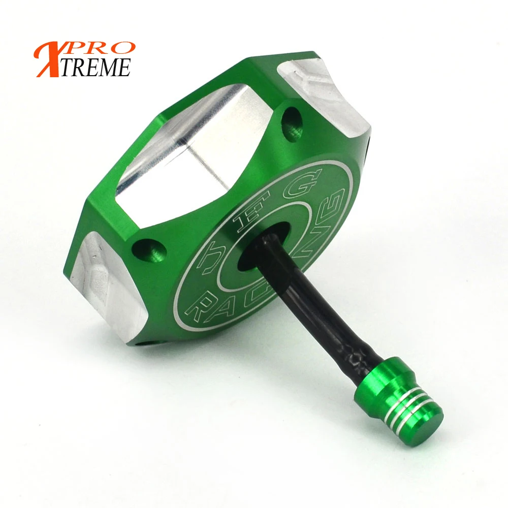 CNC Aluminum Gas Fuel Petrol Tank Cap Cover For KAWASAKI KFX450R KLX450R KX250 KX250F KX450F KX85 KX100 KLX110L KX KLX KFX KXF motorcycle fuel tank cover cap