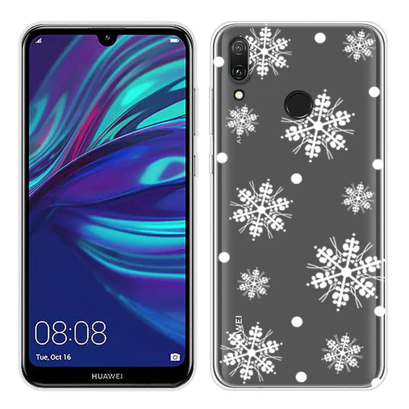Cartoon Case for Huawei Y6 2019 Case Soft Silicone Back Cover Phone Case For Y7 2019 Honor 8x 9 10 Clear TPU Y 6 2019 Cover Capa (44)