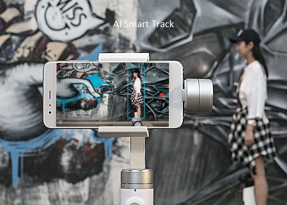 Xiaomi 3-осевой портативный монопод с шарнирным замком Портативный стабилизатор интеллигентая(ый) после 5000 мАч Li ion аккумулятор Батарея для IOS Adroid телефон Action Cam D5