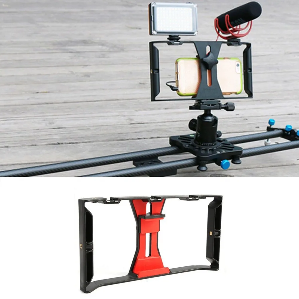  Video Camera Cage Stabilizer Film Making Rig For Smart Phone Video Rig Mobile Phone Holder Hand Gri