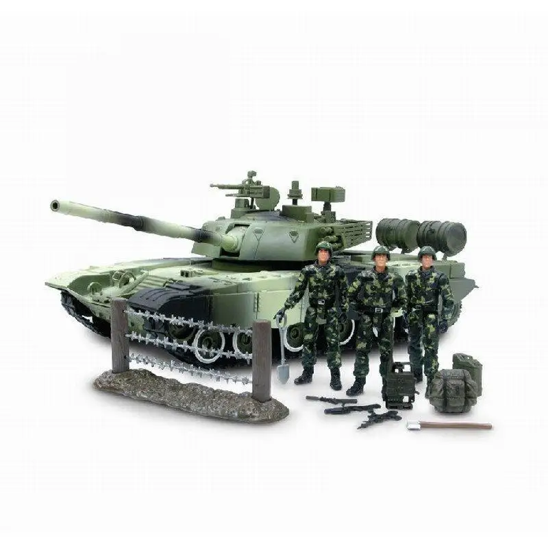 

1/18 World Peacekeepers 3 soldier action figure and tank SWAT Military model toy anime figure kids toys for children