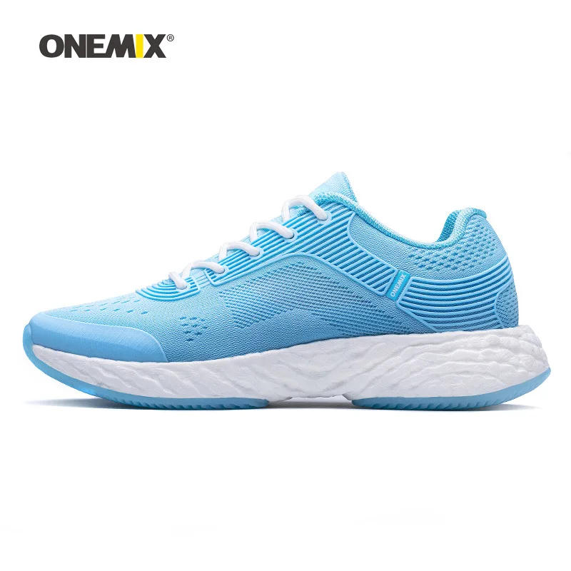 ONEMIX/мужские кроссовки для женщин; красивые спортивные кроссовки; Zapatillas Trail; спортивная обувь; светильник; Прогулочные кроссовки; ; 5,0 - Цвет: Baby Blue 1361WM