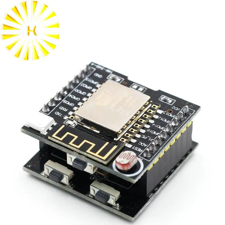 ESP8266 serial WIFI Witty cloud Development Board ESP-12F module MINI nodemcu A61-JIZHIYUN | Электронные компоненты и