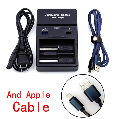 Varicore TR 2000 зарядное устройство и быстрая зарядка QC3.0 для 18650 26650 aa AAA батареи QC 3 0/USB 5V