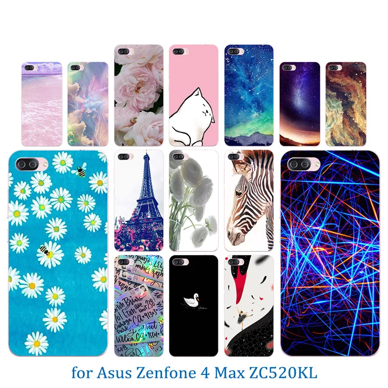Роскошный гибкий 5 2-дюймовый чехол для телефона Asus Zenfone 4 Max ZC520KL прозрачный мягкий