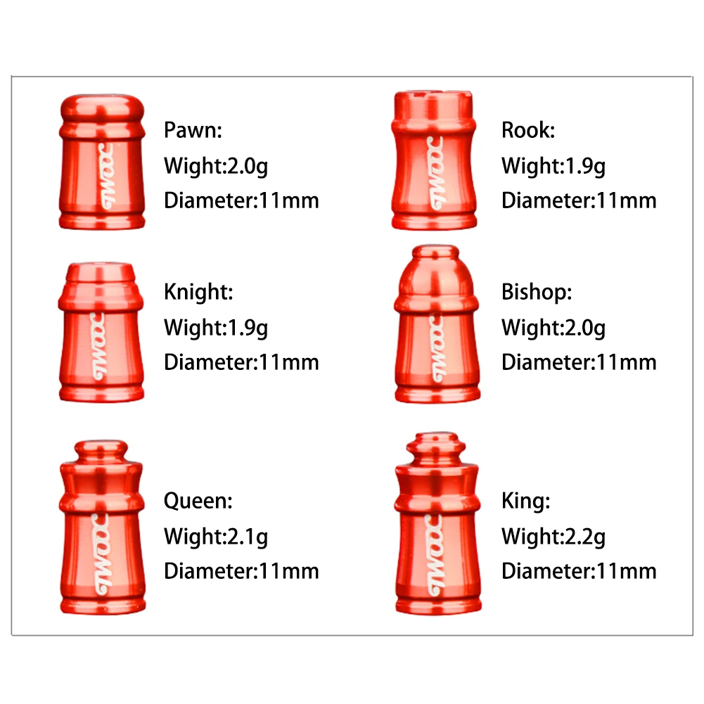 Велосипедные клапаны 6 шт. в 1 компл. инновационные Аксессуары для велосипеда twooc SCHRADER Колпачки клапанов шахматных фигур в форме горный велосипед оборудование