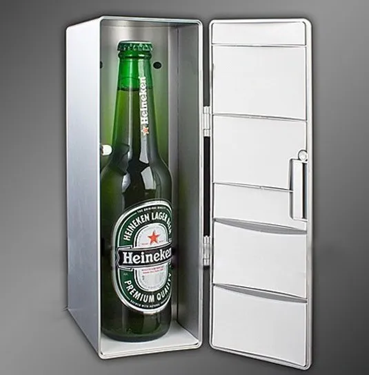 /мини-usb кулер и Теплее Холодильник Настольный охлаждающий холодильник для напитков Сода белый