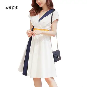 

Summer White Dresses Vneck Short Sleeve Womens Dress 2018 Casual Ladies Elegant Bodycon Sexy Party Midi Long Sundress Vestidos